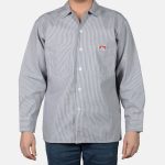 Long Sleeve Striped Button-Up Shirt - Hickory